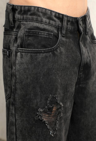 Men Hevay Distressed Cotton Jeans