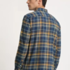 Slim Fit Tartan Checked Button Down Collar Pure Cotton Casual Shirt