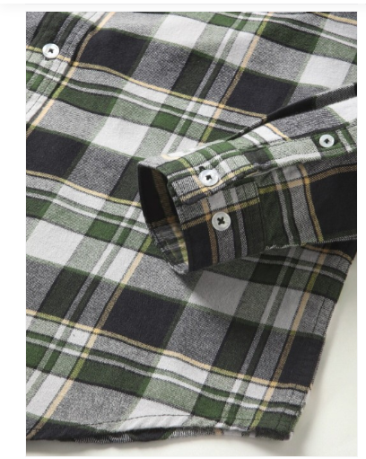 Men Checked Slim Fit Button-Down Collar Casual Shirt