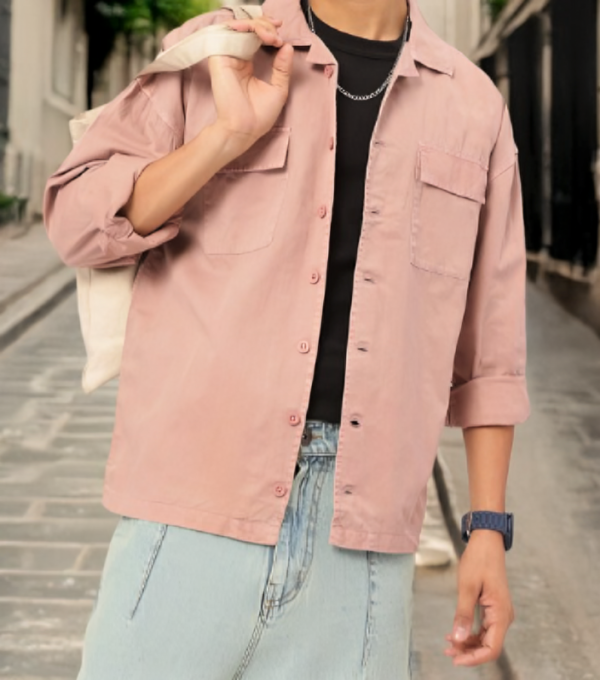 Flap-Pocketed Twill Shirt