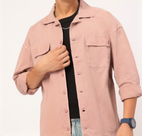 Flap-Pocketed Twill Shirt