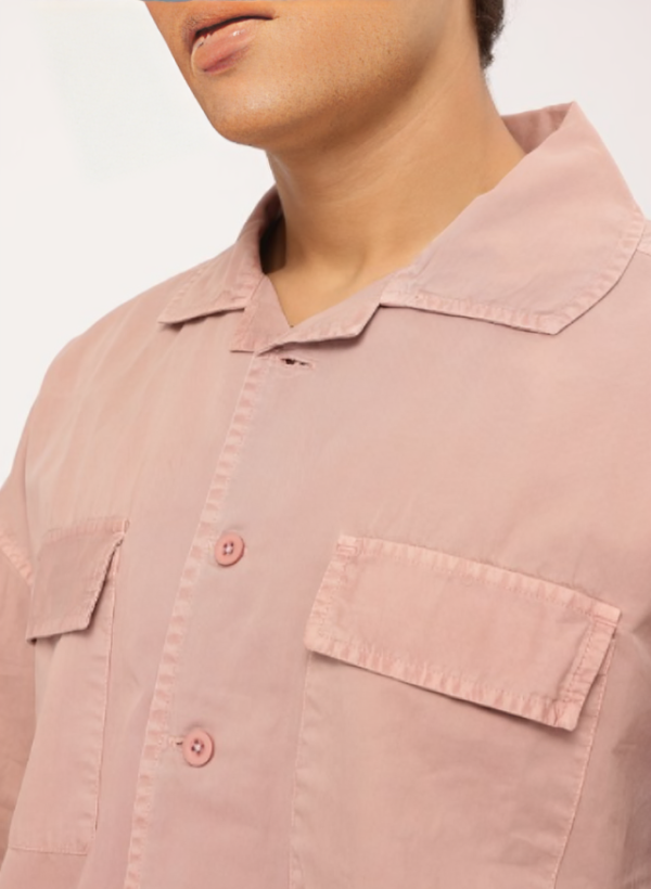 Flap-Pocketed Twill Shirt