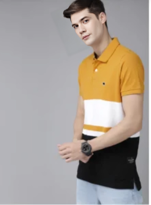 Men Mustard Pure Cotton T-shirt