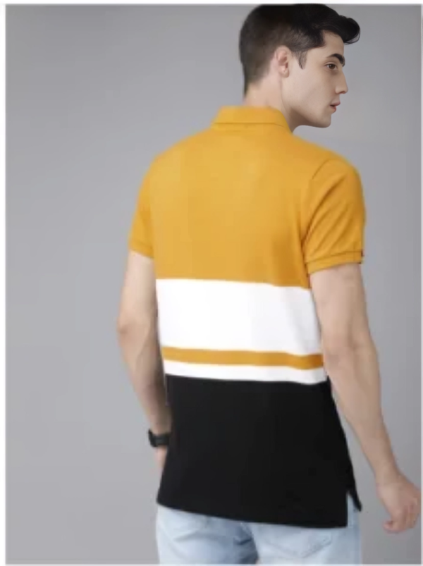Men Mustard Pure Cotton T-shirt